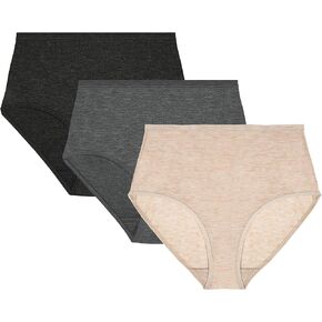 METARINO Women's Underwear High Waisted Ladies Panties Merino Wool Sports Active Briefs 3 Pack