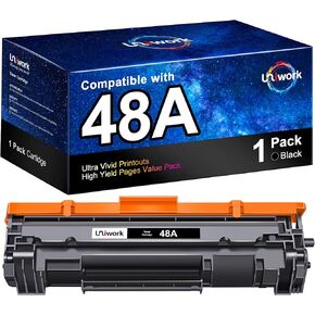 48A CF248A Toner Cartridges - Uniwork Compatible Toner Cartridge Replacement for HP 48A Toner Cartridge Black CF248A Compatible for Laserjet Pro M15w M29w M30w M31w MFP M28w M16w Printer Toner, 1 Pack