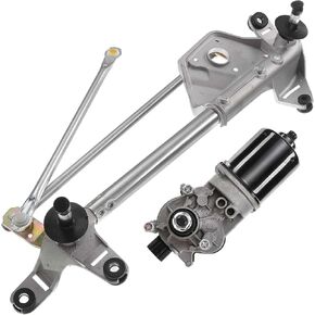 A-Premium Front Wiper Wiper Motor و Riniage Assemberbly متوافق مع مركبات هوندا-أكورد 2003 2004 2005 2006 ، سيدان-استبدل# 76505-S9V-A01 ، 76505-S9V-A02
