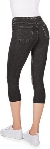 MeMoi Priga Denim Cotton Capri Jean Leggings in Saudi Arabia