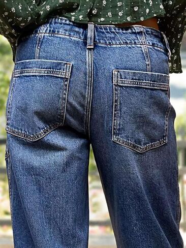 Flamingals أنيقة الأنيقة الأنيقة منتصف الخصر غسل الرباط تفاصيل الجزر الجينز الجزر in Kuwait