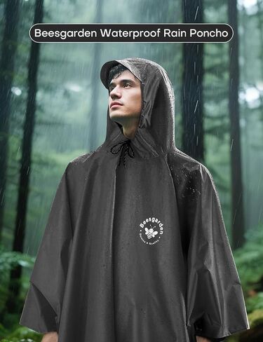 Waterproof Rain Poncho for Men and Women, Lightweight Waterproof Rain Jackets with Hood, 3-in-1 Multifunctional Foldable Protective Blanket, Shelter Tarpaulin for Outdoors, Camping, Hiking in Saudi Arabia