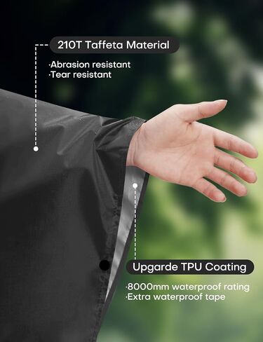 Waterproof Rain Poncho for Men and Women, Lightweight Waterproof Rain Jackets with Hood, 3-in-1 Multifunctional Foldable Protective Blanket, Shelter Tarpaulin for Outdoors, Camping, Hiking in Saudi Arabia