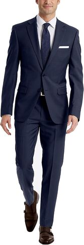 Calvin Klein Men's Slim Fit Suit Separates, Solid Charcoal, 42 Regular in Kuwait
