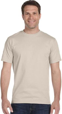 Gildan Mens DryBlend 50 Cotton/50 Poly T-Shirt, Medium, Sand in Saudi Arabia