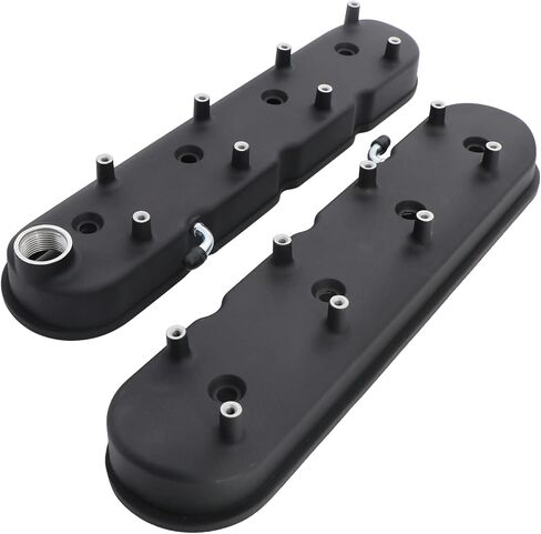 أغطية صمام الألمنيوم المصبوب LS مع حوامل لفائف متوافقة مع كتلة Che-Small V8 293 325 346 364 376 427 LS1 LS2 LS3 LS6 5.3 6.0 ، Black in Kuwait