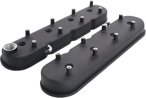 أغطية صمام الألمنيوم المصبوب LS مع حوامل لفائف متوافقة مع كتلة Che-Small V8 293 325 346 364 376 427 LS1 LS2 LS3 LS6 5.3 6.0 ، Black in Kuwait