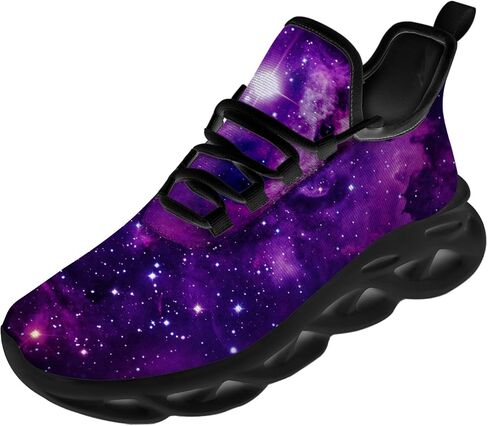 Ciadoon Galaxy Shoes for Men Women Road Running Shoes Non-Slip Walking Tennis Sneakers Cross Trainer Shoes Gifts for Boy Girl in Saudi Arabia
