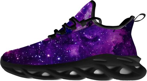 Ciadoon Galaxy Shoes for Men Women Road Running Shoes Non-Slip Walking Tennis Sneakers Cross Trainer Shoes Gifts for Boy Girl in Saudi Arabia