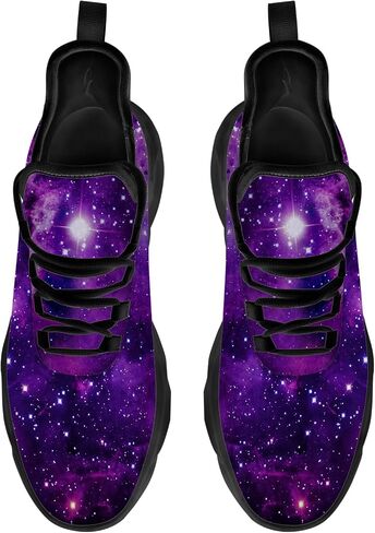 Ciadoon Galaxy Shoes for Men Women Road Running Shoes Non-Slip Walking Tennis Sneakers Cross Trainer Shoes Gifts for Boy Girl in Saudi Arabia