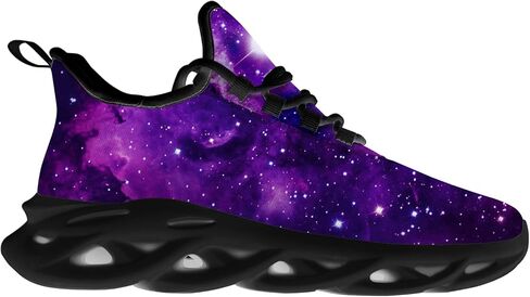 Ciadoon Galaxy Shoes for Men Women Road Running Shoes Non-Slip Walking Tennis Sneakers Cross Trainer Shoes Gifts for Boy Girl in Saudi Arabia