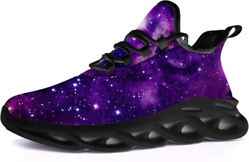 Ciadoon Galaxy Shoes for Men Women Road Running Shoes Non-Slip Walking Tennis Sneakers Cross Trainer Shoes Gifts for Boy Girl in Saudi Arabia