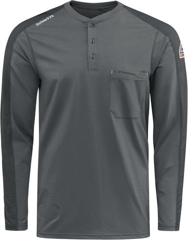 Bulwark FR Men's Flex Knit Henley in Saudi Arabia