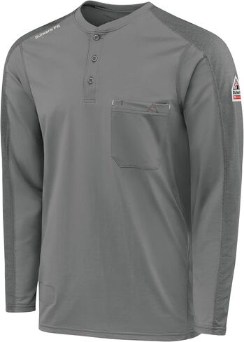 Bulwark FR Men's Flex Knit Henley in Saudi Arabia