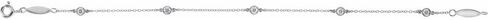 Sonia Jewels 1/3 Cttw Lab-Grown Diamond Bezel-Set Station Bracelet 7" (.33 Cttw) (Width = 2.7mm) in Kuwait