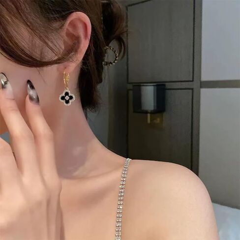 exquisite crown cuffs adorned with diamonds, four leaf flower earrings for women, cubic zirconia pentagonal star earrings, Thanksgiving birthday, and various holiday gifts in Saudi Arabia