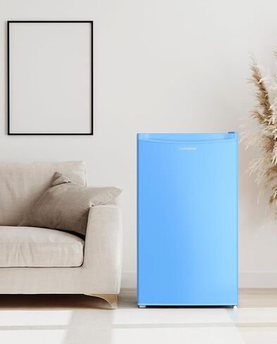 Upstreman 3.2 Cu.Ft Mini Fridge with Freezer, Single Door Mini Fridge, Adjustable Thermostat, Mini Refrigerator for Dorm, Office, Bedroom, Black-BR321 in Kuwait