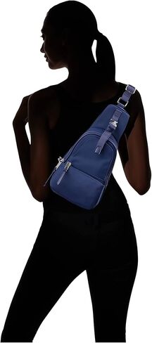 Calvin Klein Shay Organizational Sling Backpack, Black/Silver in Saudi Arabia