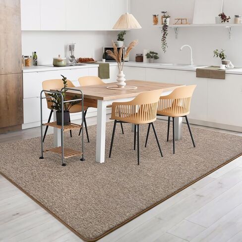 AROGAN Washable 2x6 Runner Rug for Hallway, Long Runner Rugs wtih Soft Memory Foam for Bedroom, Non Slip Backing Carpet Runners for Hallways, Kitchen, Bathroom, Entryway Home Decor, Matte Brown in Saudi Arabia