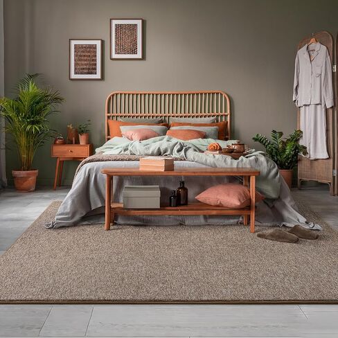 AROGAN Washable 2x6 Runner Rug for Hallway, Long Runner Rugs wtih Soft Memory Foam for Bedroom, Non Slip Backing Carpet Runners for Hallways, Kitchen, Bathroom, Entryway Home Decor, Matte Brown in Saudi Arabia