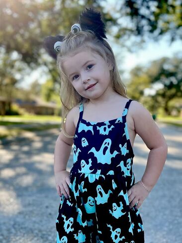 Yousie Easter Day Outfit for Toddler Girls Jumpsuit Romper Spring Summer Outfit with Pockets in Saudi Arabia