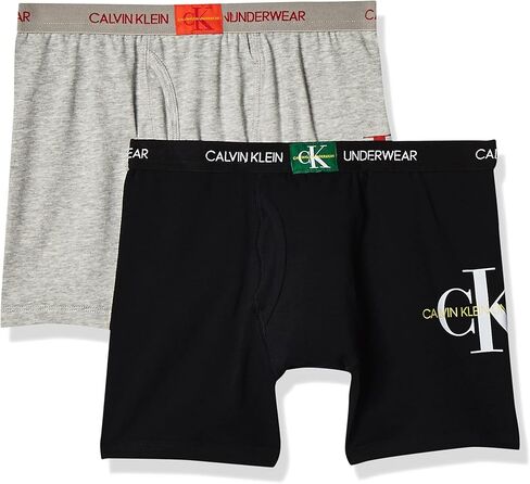 ملابس داخلية متعددة الألوان للأولاد من Calvin Klein مصنوعة من القطن الحديث، متعددة الأغراض، أسود/رمادي منقط 12-14 in Saudi Arabia