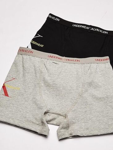 ملابس داخلية متعددة الألوان للأولاد من Calvin Klein مصنوعة من القطن الحديث، متعددة الأغراض، أسود/رمادي منقط 12-14 in Saudi Arabia