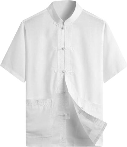 ZooBoo China Clothes Tang Shirt - Martial Arts Kung Fu Short Sleeve Shirt in Saudi Arabia