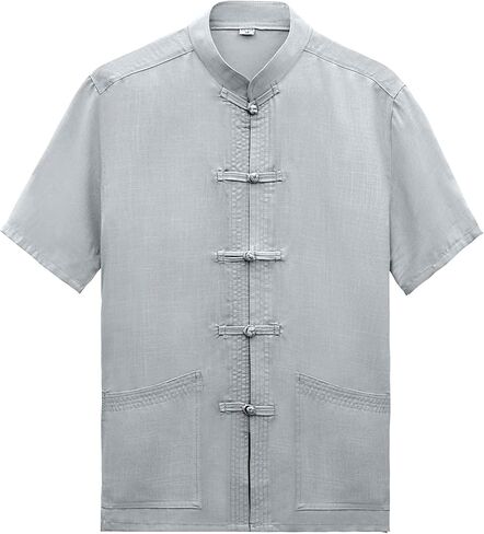 قميص ZooBoo China Clothing Tang - قميص قصير الأكمام للفنون القتالية كونغ فو in Saudi Arabia