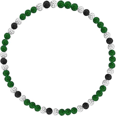 Beaded Chain Stuff,Bling Ice Collection, Rhinestone Inspired Discoball Baseball Necklace Baseball Dirp Accessories for Baseball Team Lovers for Men Boys 16Inch / 20Inch in Saudi Arabia