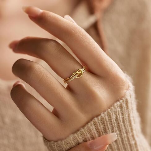 Angyape Mother Daughter Rings,Promise Heart Ring Rose Gold Engagement Adjustable Rings for Women Purity Knot Ring Mother's Day Best Friend Daughter Birthday Gifts Christian Jewelry in Saudi Arabia