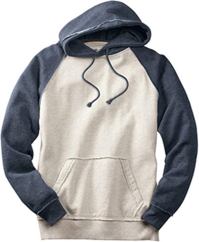 J. America J8885 Adult Vintage Heather Hooded Blended Fleece in Saudi Arabia
