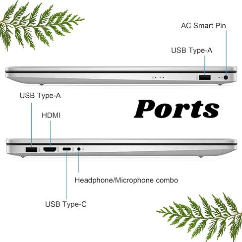 Newest HP 17 Laptop, 17.3" HD+ Touchscreen, AMD Ryzen 5 5625U Processor, 16GB DDR4 RAM, 1TB SSD, Fingerprint Reader, HDMI, Wi-Fi 6, Windows 11 Home, Silver in Kuwait