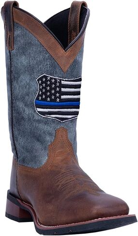 Laredo Mens Bisbee Square Toe Boots Mid Calf - Blue - Size 10.5 D in Saudi Arabia