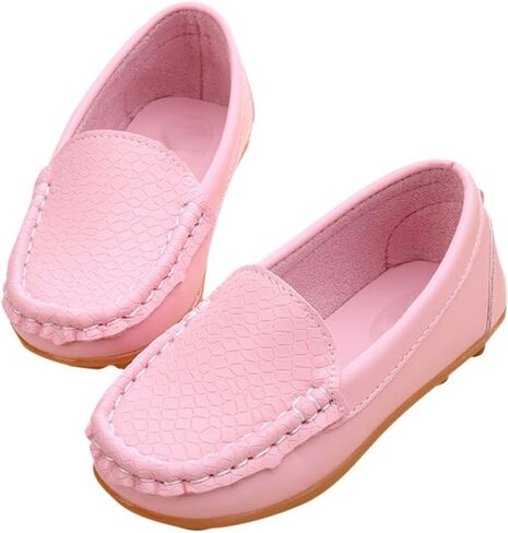 Evelin LEE Toddler Kid Boys Girls Soft Casual Loafers Slip-On Boat-Dress Shoes/Sneakers Rose Red-Big Kid 4M in Saudi Arabia