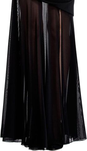 Angel-fashions Women's One Shoulder Beading Ruched Transparent Cocktail Dress in Kuwait