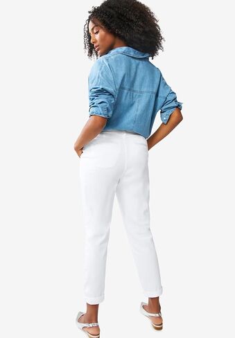 ellos Women's Plus Size Modern Stretch Chino Pants in Saudi Arabia