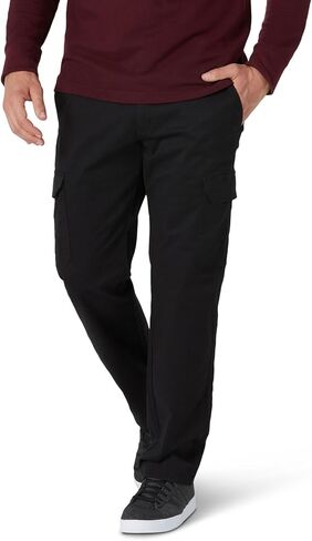 Lee Men's Performance Series Extreme Comfort Twill Straight Fit Cargo Pant, Buddy Black, 30W x 30L in Kuwait
