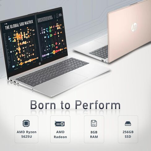 HP 15.6" Ryzen 5 8GB/256GB Laptop-Rose Gold in Saudi Arabia