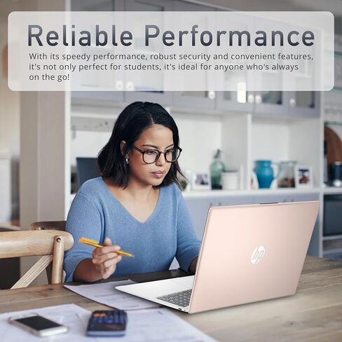 HP 15.6" Ryzen 5 8GB/256GB Laptop-Rose Gold in Saudi Arabia