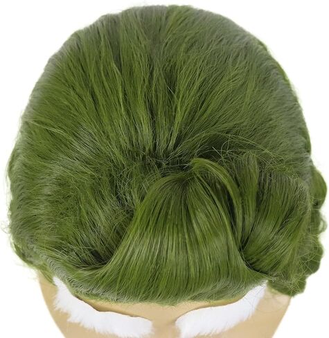 GNIMEGIL SANTA BERD and BOLD مجموعة أبيض قصير مجعد للسرور العجوز BALD WIZ WIZARD ASSUME ASSUTORIES ASTORIES CLAUS SUIT للرجال in Kuwait