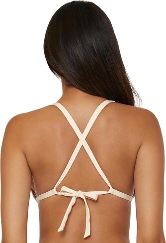 Lucky Malaga Crochet Crochet Trim Halter Bikini Top ، قابلة للتعديل ، تعادل الظهر ، ملابس السباحة in Saudi Arabia