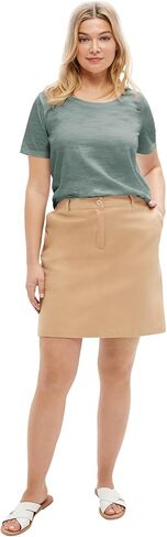 ellos Women's Plus Size Chino Skort in Saudi Arabia