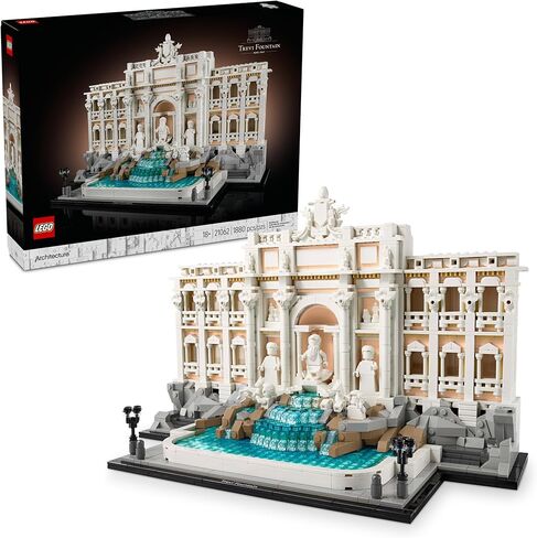 LEGO Architecture Trevi Fountain Building Set - أحجية ثلاثية الأبعاد من النموذج المعلم الإيطالي للعرض - الفنون والحرف DIY - فكرة الهدية للرجال والنساء - 21062 in Saudi Arabia