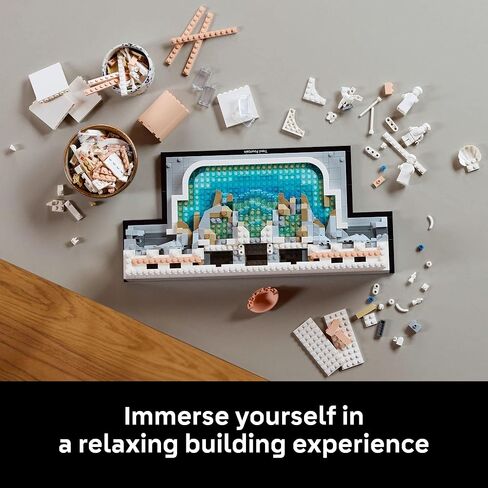 LEGO Architecture Trevi Fountain Building Set - أحجية ثلاثية الأبعاد من النموذج المعلم الإيطالي للعرض - الفنون والحرف DIY - فكرة الهدية للرجال والنساء - 21062 in Saudi Arabia