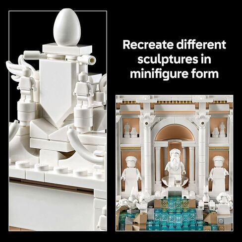 LEGO Architecture Trevi Fountain Building Set - أحجية ثلاثية الأبعاد من النموذج المعلم الإيطالي للعرض - الفنون والحرف DIY - فكرة الهدية للرجال والنساء - 21062 in Saudi Arabia