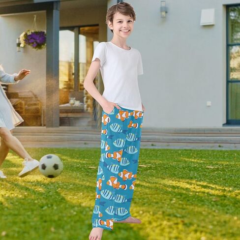 سروال Visesunny Boys jogger pants مرنة الخصر الطويلة السراويل الطويلة مع جيوب S-XL in Saudi Arabia