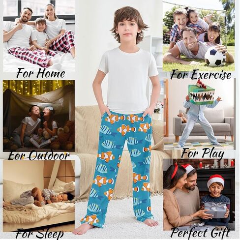 سروال Visesunny Boys jogger pants مرنة الخصر الطويلة السراويل الطويلة مع جيوب S-XL in Saudi Arabia