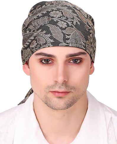 thepiratedressing القراصنة عصر النهضة في العصور الوسطى هالوين أزياء الكتان مثلث باندانا in Kuwait