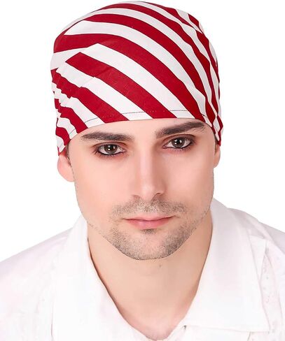thepiratedressing القراصنة عصر النهضة في العصور الوسطى هالوين أزياء الكتان مثلث باندانا in Kuwait